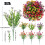 Arisefrom Artificial Outdoor Flowers – 7 Bunches, Mixed 3