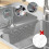 Silicone Sink Saddle Mat for Double Basins 5