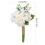 Artificial Champagne Rose Bouquet White 30x17cm 3