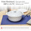 4-Pack Navy Polyester Place Mats 13x19 Inch 3