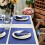4-Pack Navy Polyester Place Mats 13x19 Inch 5