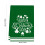 St. Patrick's Day Hand Towel Green Clover Print Polyester 3