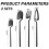 Matte Black Stainless Steel Flatware Set 8-Piece for 2 2