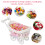 Pink Trolley-Shaped Candy Basket PP Material 26x10x15cm 2