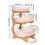 Multi-Layer Fruit Tray with Wooden Frame, 25x10 cm 2