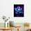Quadro decorativo em tela com flor de lótus roxa, 40x50cm (16x20 polegadas) 2