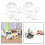 White Foam Mini Pumpkins for Fall Decor – 20 pcs, 65mm 3