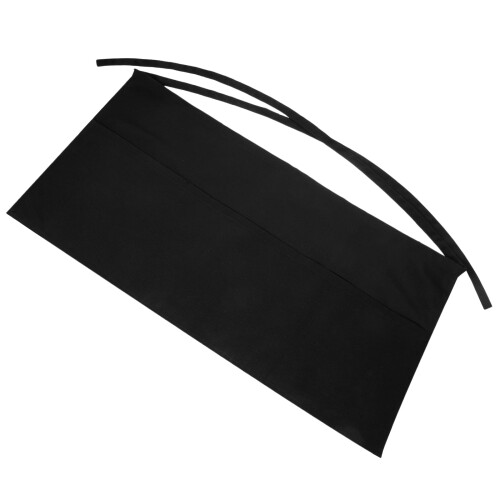 Schwarze Kellnerschürze aus Baumwoll-Polyester-Mischgewebe mit Taschen 2