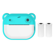 Y600 Kinderkamera 1080P, 2 Rollen, 10,5 8 4,5 cm, Blau