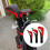3Pcs Long Neck Mesh Golf Club Cover Replacement Professinal-Red 2