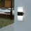 2-Pack Solar Fence Lights, White Acrylic, IP65 Waterproof 4