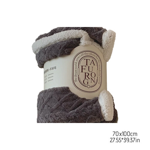 Coperta grigia fosforescente 100x70 cm 2