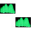2St Lichtgroene Plastic Aquarium Decor Fluorescerend Rockery 5
