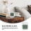 Digital Clock White 1pack 3.3x3.1x1.6in 6