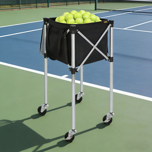 Chariot de tennis pliable peu encombrant avec construction en 1