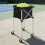 Chariot de tennis pliable peu encombrant avec construction en 7