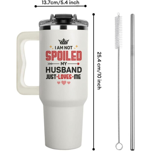40 oz Mom Tumbler with Handle and Straw 1