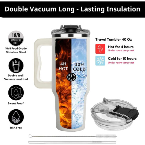 40 oz Mom Tumbler with Handle and Straw 2