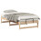 vidaXL Bed Frame Brown 75 x 190 cm Solid Pine Wood 2