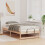 vidaXL Bed Frame Brown 75 x 190 cm Solid Pine Wood 3