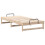 vidaXL Bed Frame Brown 75 x 190 cm Solid Pine Wood 4