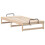 vidaXL Bed Frame Brown 75 x 190 cm Solid Pine Wood 7