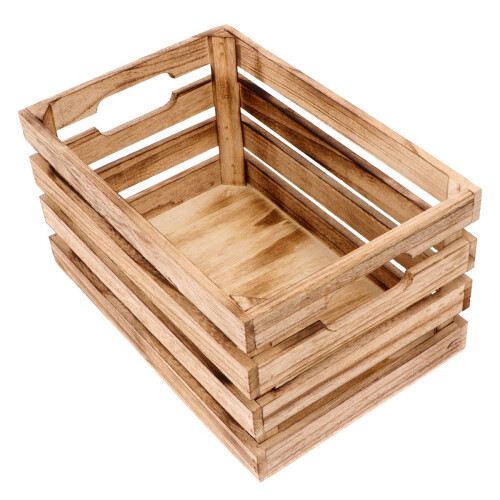Wooden Storage Organizer Box 30x20x16cm 2