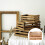 Wooden Storage Organizer Box 30x20x16cm 5