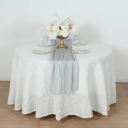 Glitter Gauze Table Runner 27 x 120 in 1