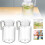 2-Pack Clear Plastic Pitcher with Lid, 600ml, for Milk or 4