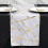 White Gold Geometric Polyester Table Runner 12 x 108 in 2