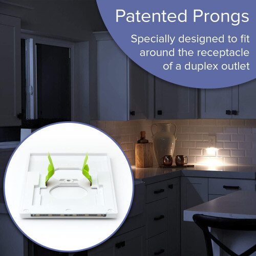GuideLight 2 LED Night Light Wall Plate Auto Sensor Almond 2