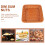 KALLORY Woven Storage Basket – Square, Brown, 23.5 x 23.5 5