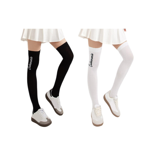 Damen Golfsocken, atmungsaktive Nylonstrümpfe, elastische-Weiß 1