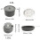 Draagbaar kookservies Aluminium campingkookgerei Backpacken-Wit 5