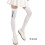 Damen Golfsocken, atmungsaktive Nylonstrümpfe, elastische-Weiß 4