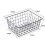 White Wire Storage Baskets 14.2 x 11.3 x 6.3 in (2 Pack) 2