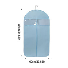 Transparente Kleiderhülle aus Kunststoff, staubdicht, mit Reißverschluss, 1 Stück