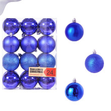 Kerstbalornamenten blauw 4 cm