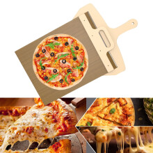 Pá de pizza antiaderente de 30 cm com cabo