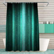 Teal Ombre Shower Curtain 72x72 in Polyester Waterproof