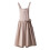 Grembiule vintage in cotone da donna con schiena incrociata e due 1