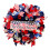 Patriotic Mesh Wreath 16.5in Front Door Decor 1