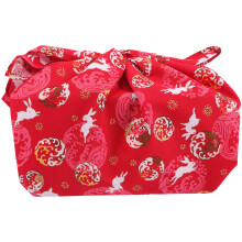 Furoshiki-Tuch aus Baumwolle im japanischen Stil – Rot, 70 x 70 cm