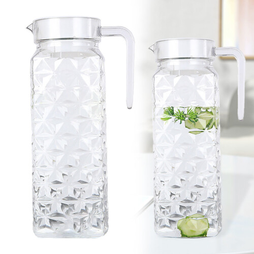 2QT BPA-Free Plastic Beverage Pitcher with Lid