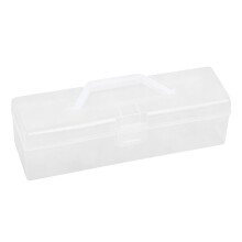 Boîte de rangement transparente pour broches en plastique 7,5 x 5,5 x 3 pouces