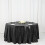 Sequin Round Tablecloth 120 in Black 1