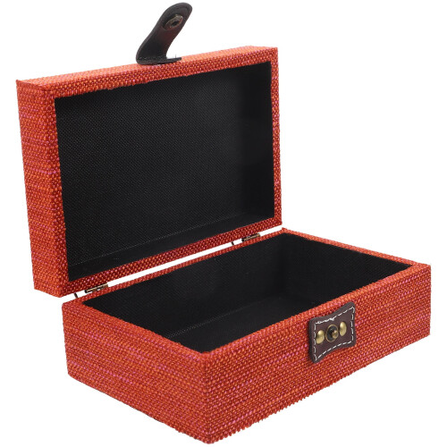 Wooden Earring Organizer Box Red 1 Piece