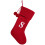 Personalized Initial Christmas Stocking Red White 27x42cm 1