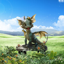 Flying Dragon Garden Statue – Acrylic Outdoor Ornament